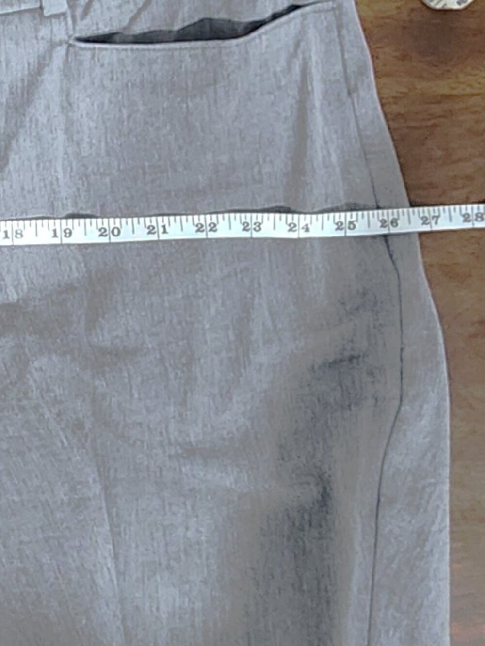 41 Hawthorn 22W Light Grey Heather Stretch Ankle Dress Pants - Picture 12 of 15